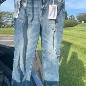 Wax Jean Slim Straight Blue Denim